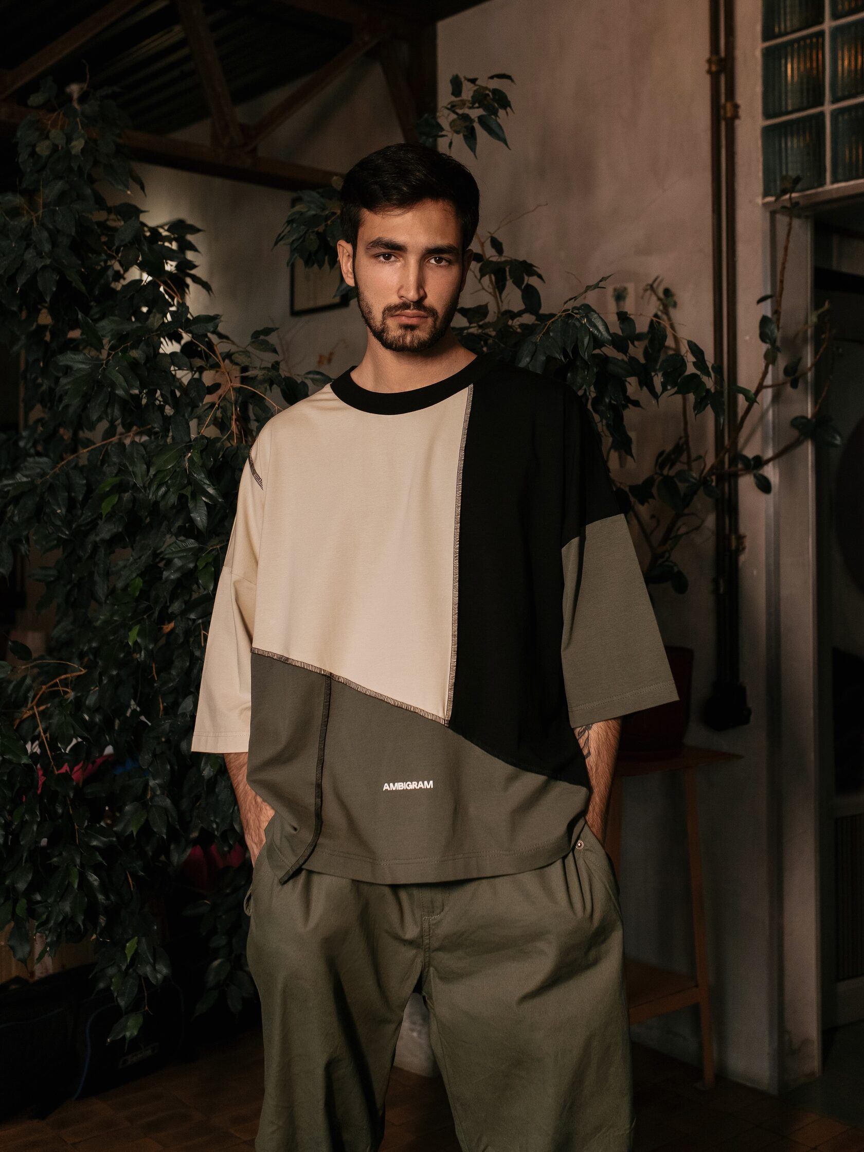 Футболка «Куски». Хаки