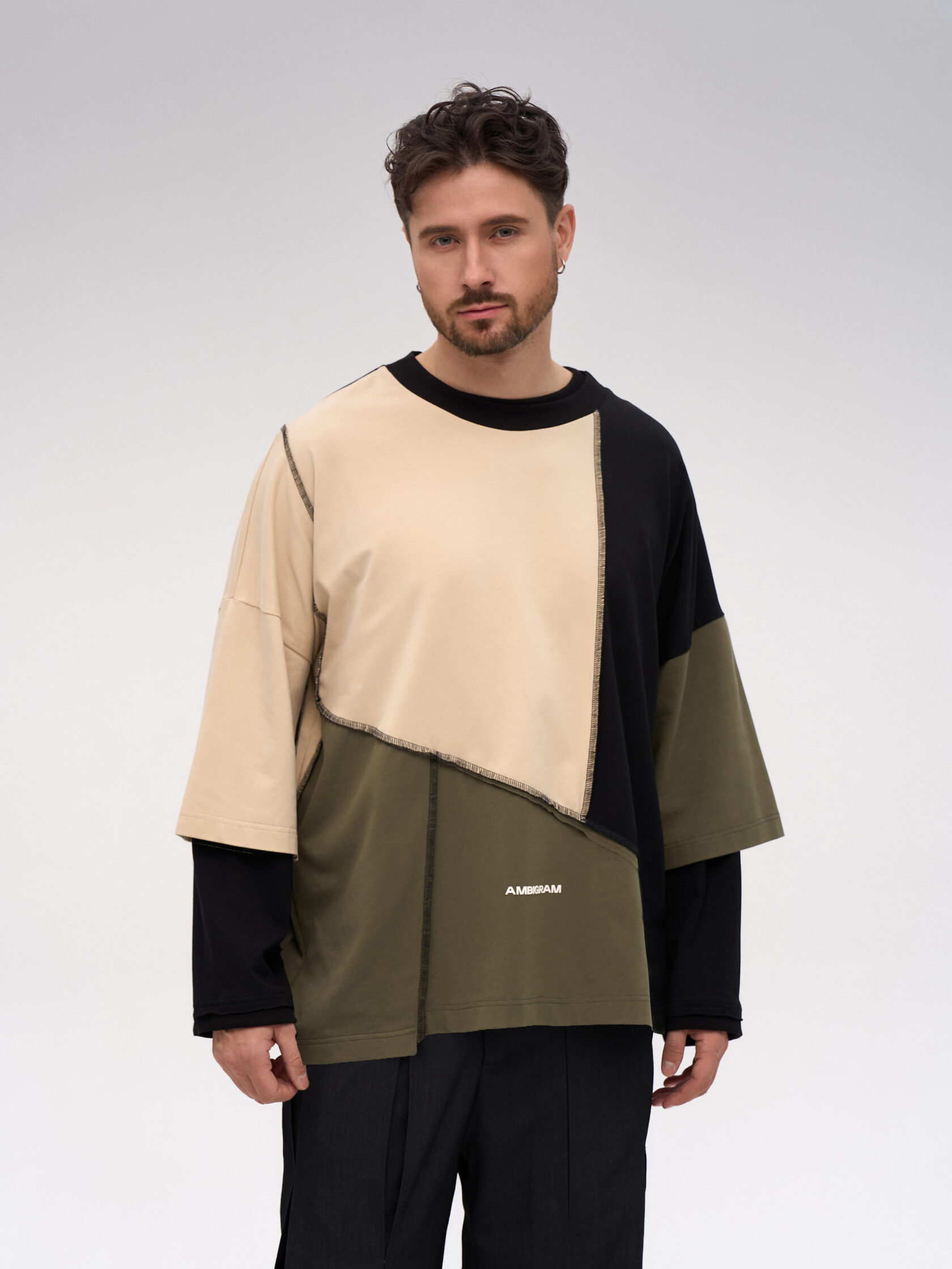 Футболка «Куски». Хаки — фото 5