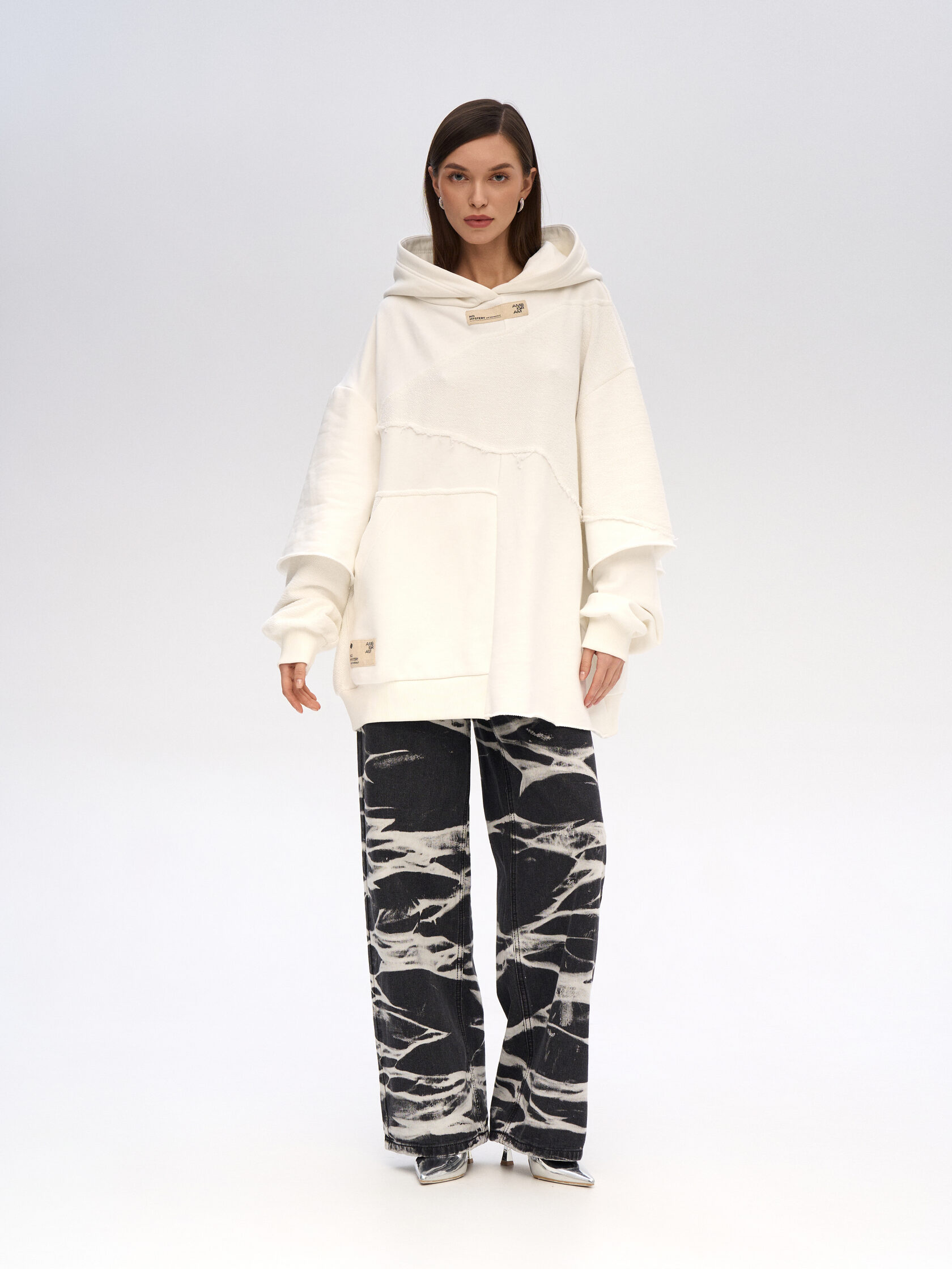 Худи «Куски». Молочный — фото 4