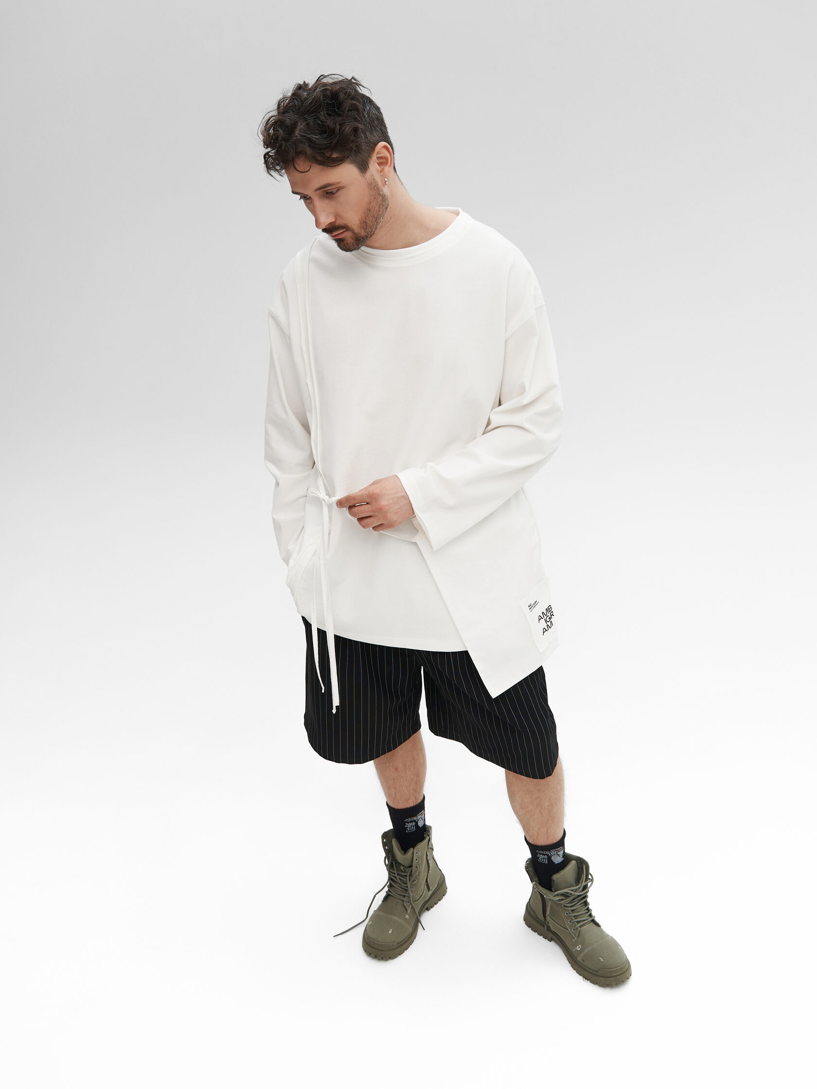 Лонгслив «Корея». Молочный