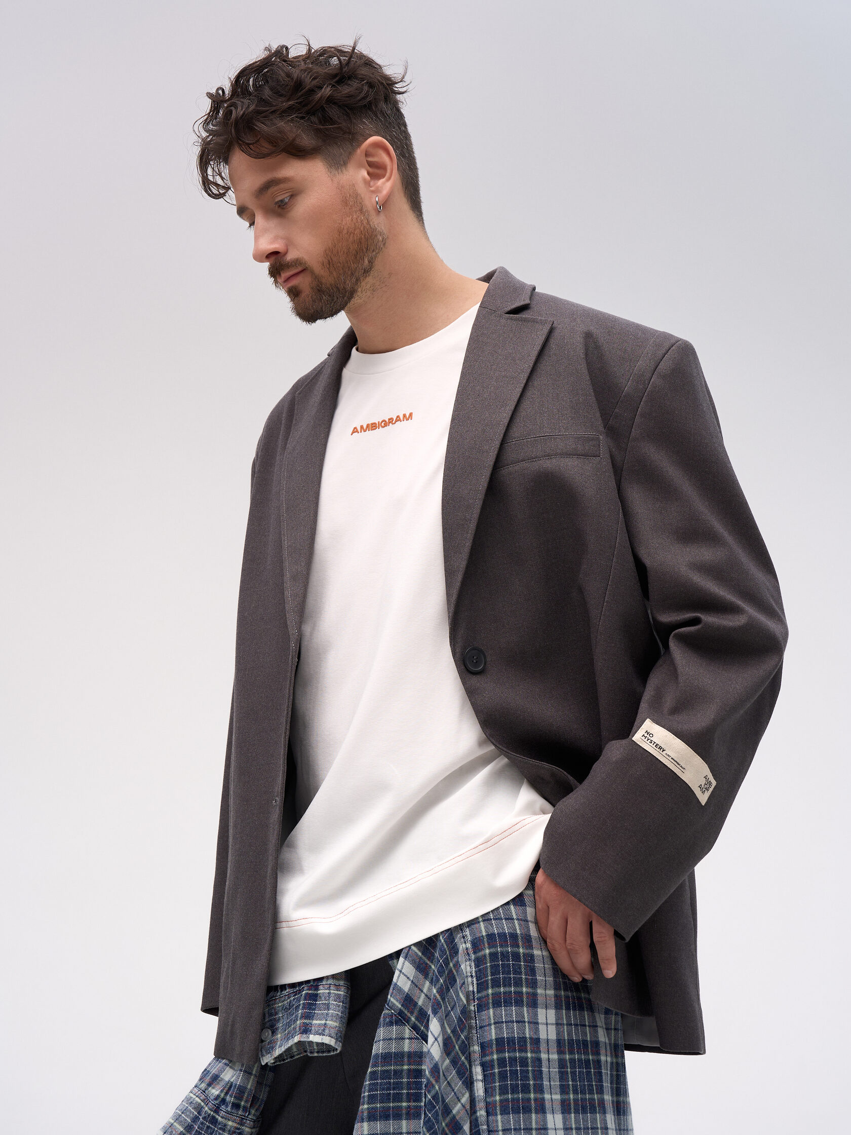 Пиджак «Базовый». Серый — фото 5