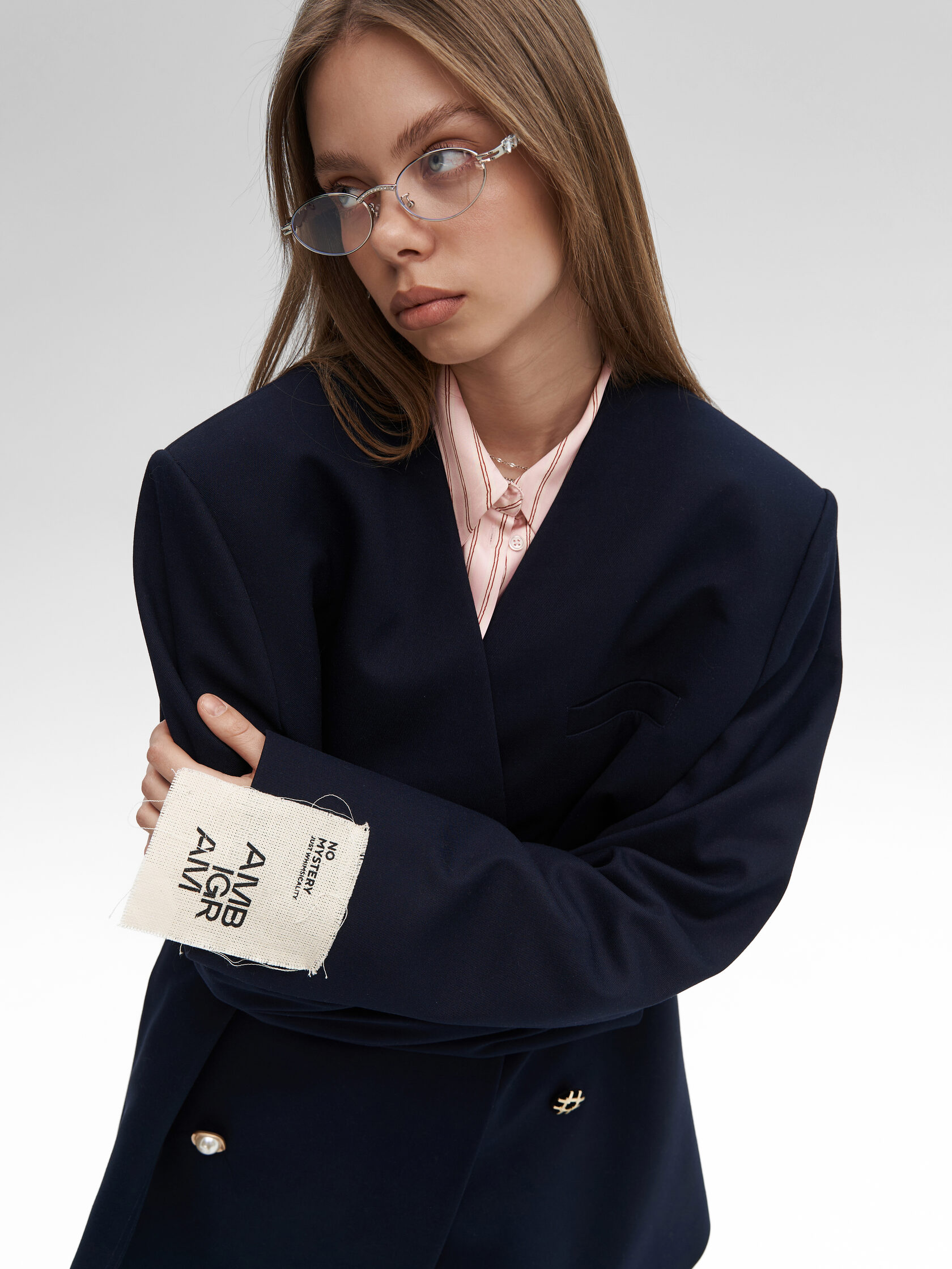 Пиджак «Без лацканов». Синий