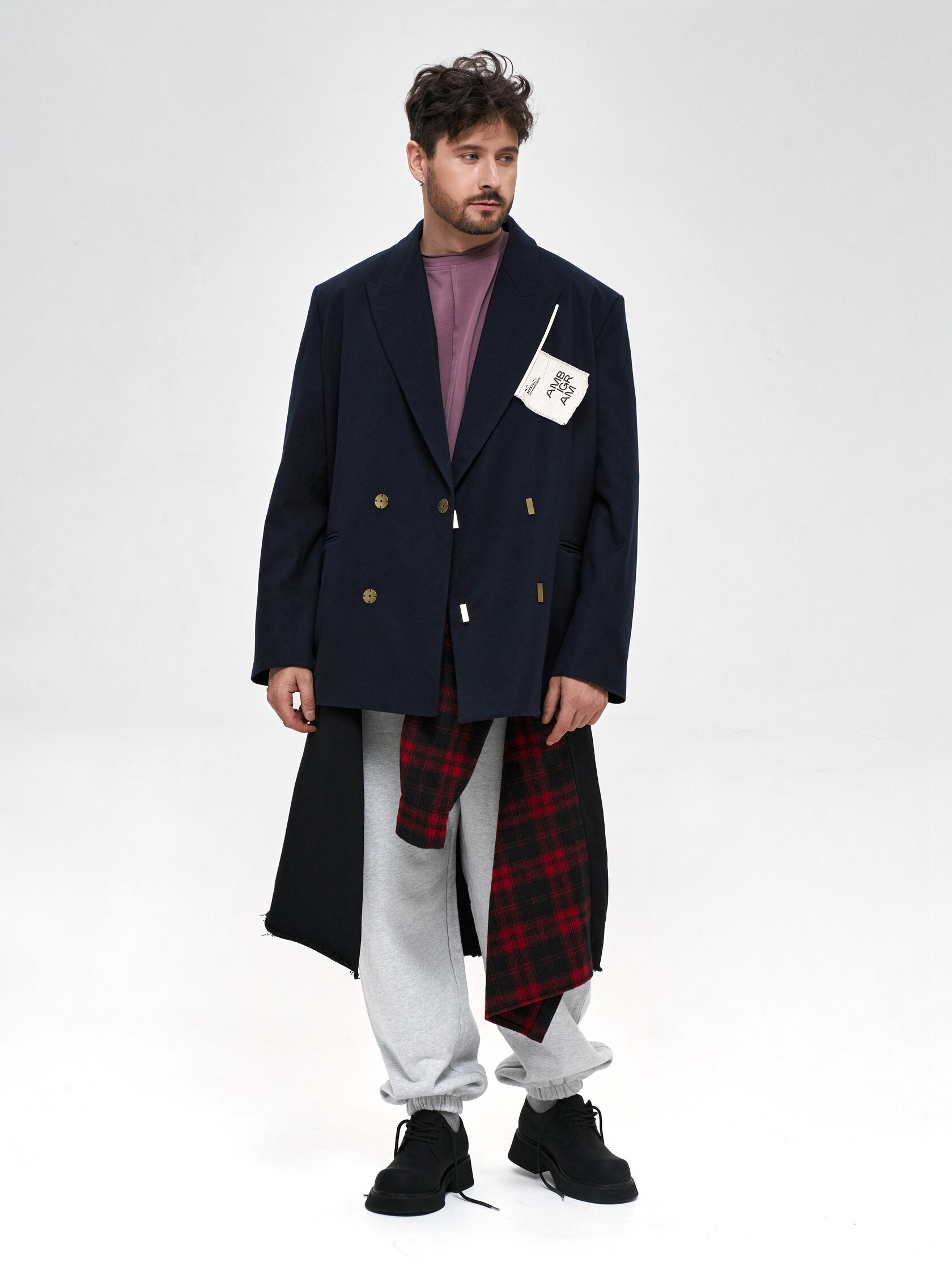 Пиджак «Двубортный». Тёмно-синий