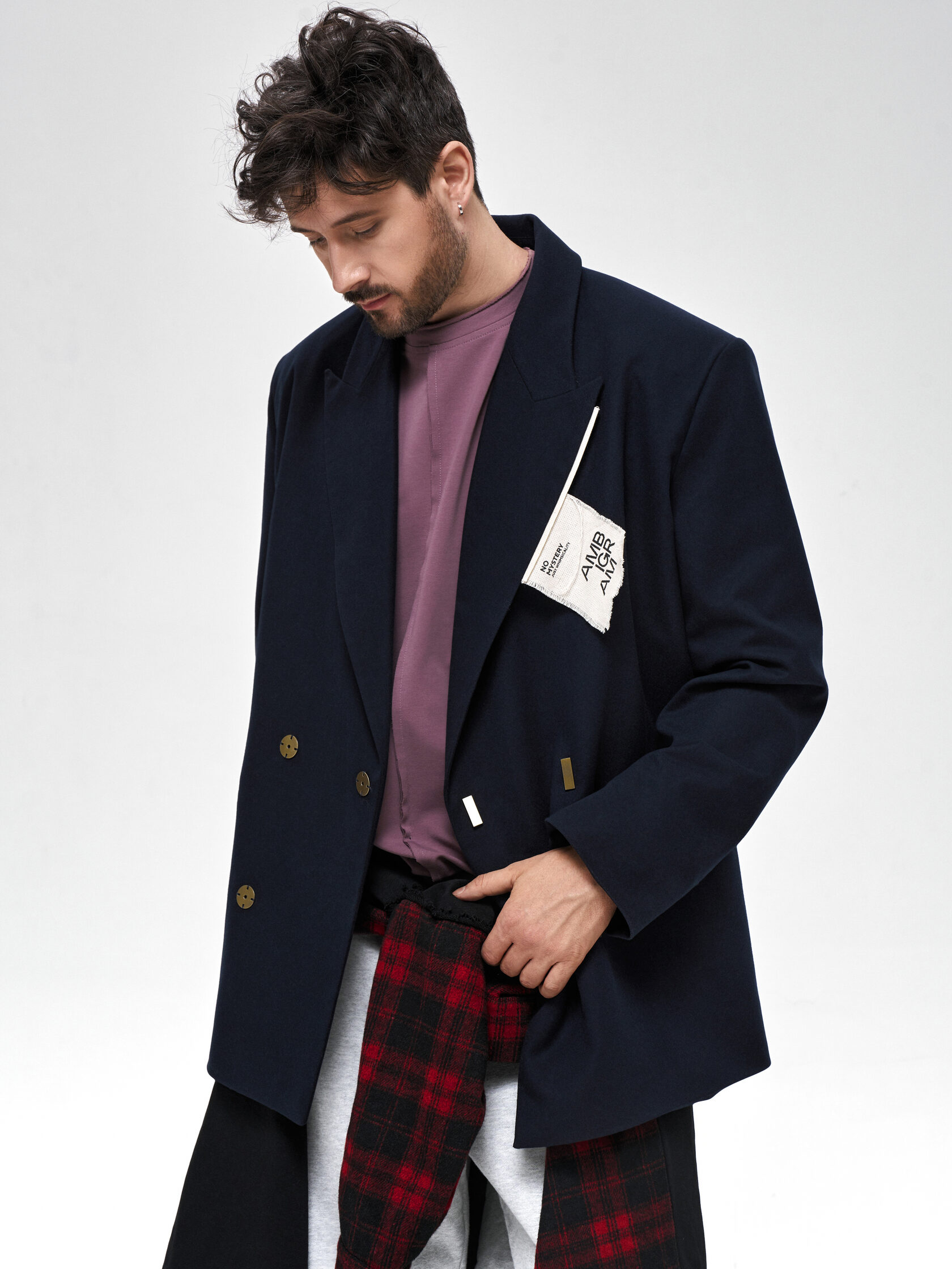 Пиджак «Двубортный». Тёмно-синий -- 2