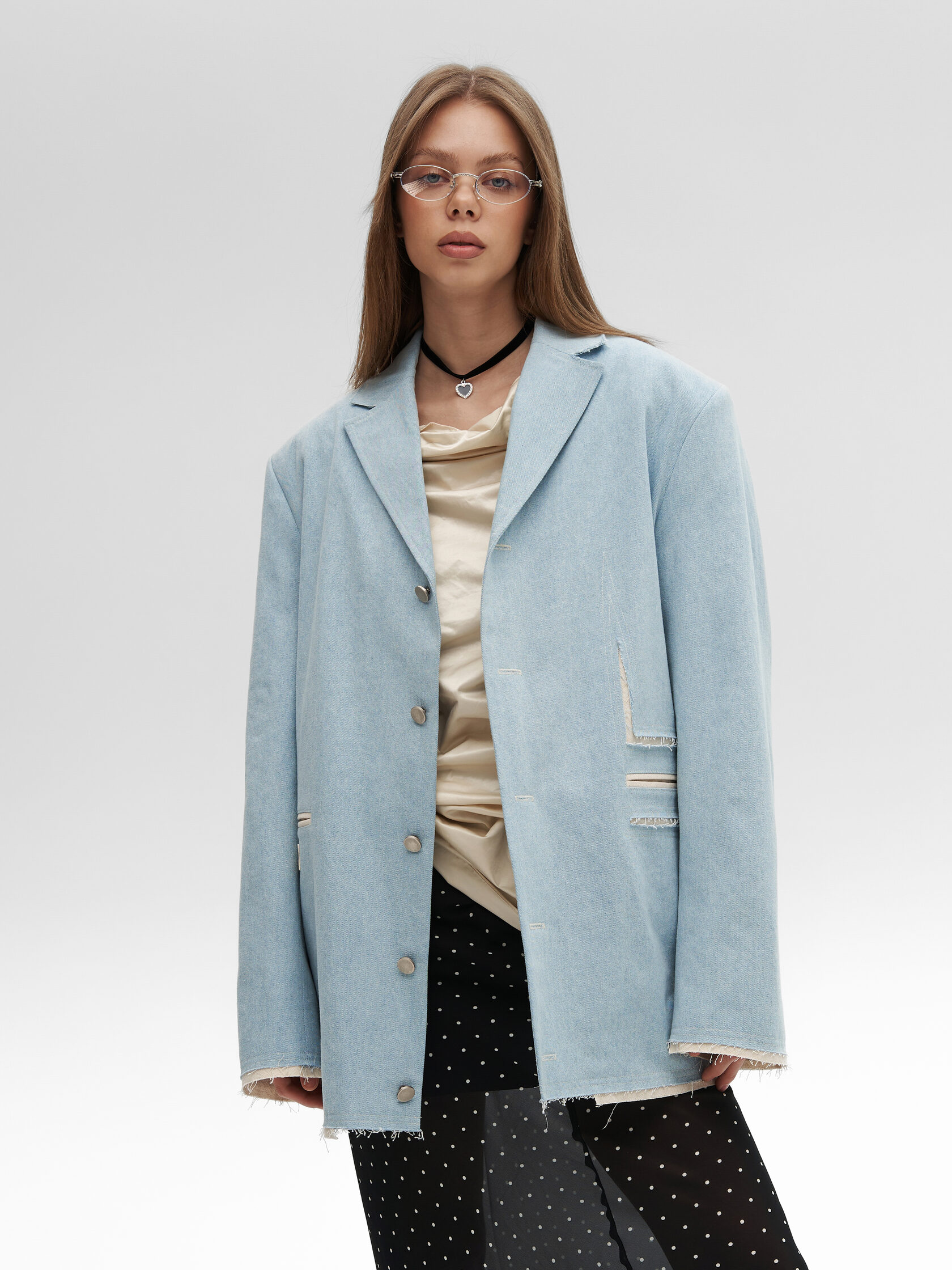 Пиджак «Джинсовый». Голубой — фото 3