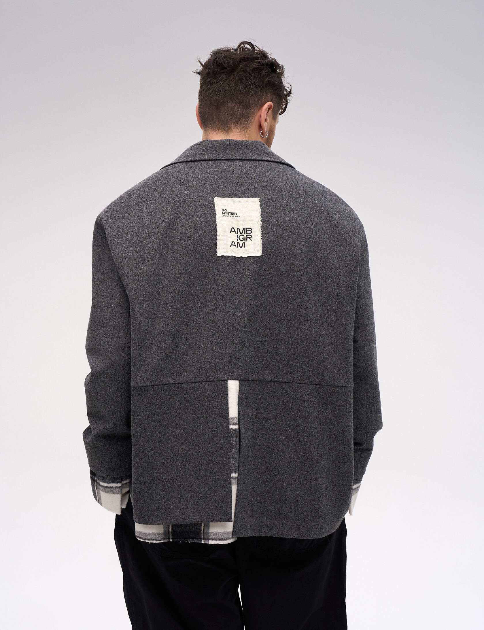 Пиджак «Клетка». Серый -- 2